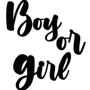 2nd for Melissa- Label Boy girl sticker